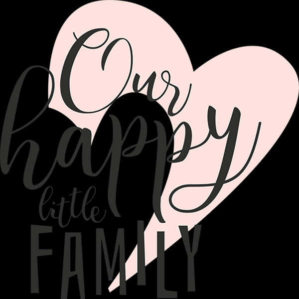 Happy Family Word Art, Hd Png Download