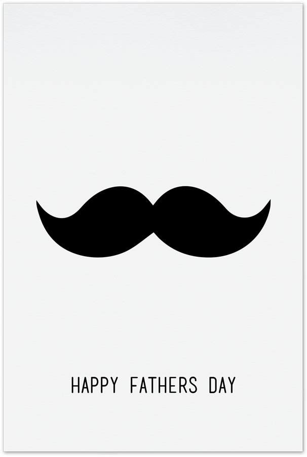 A Black Mustache On A White Background