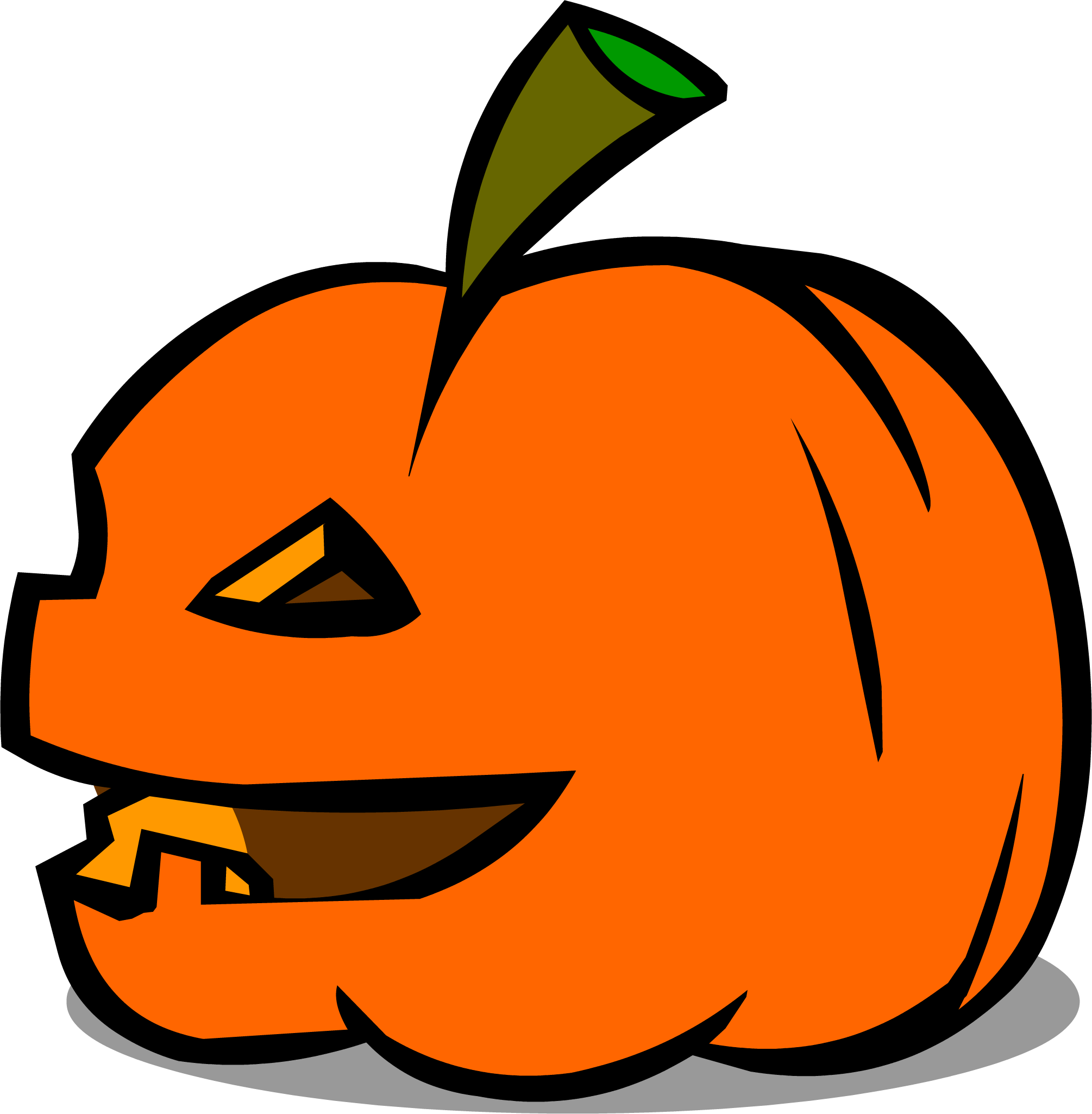 A Cartoon Of A Pumpkin