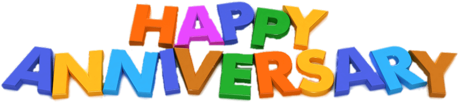 Happy Magnet Letters Transparent - Transparent Background Happy Anniversary Clipart, Hd Png Download