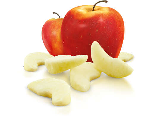 A Group Of Apples And Peeled Apples