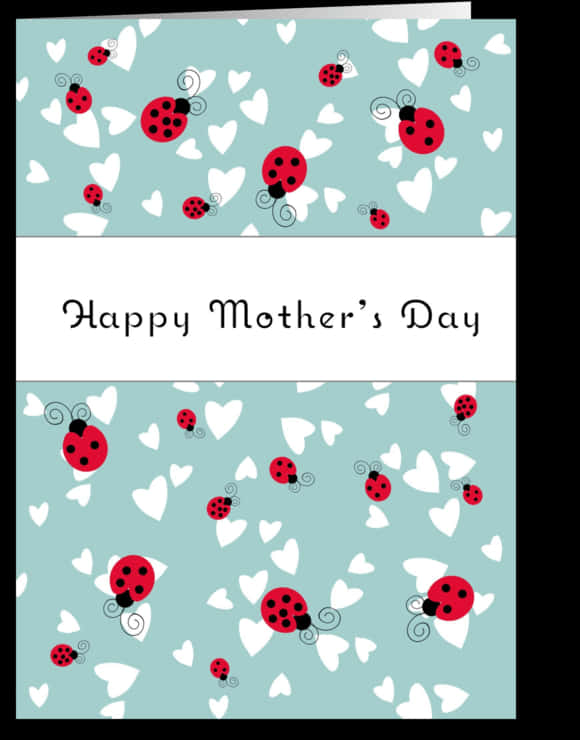 Happy Mother's Day Ladybugs Greeting Card - Happy Mothers Day Ladybug, Hd Png Download
