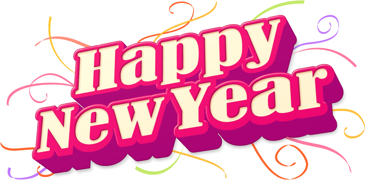 Happy New Year Png, Transparent Png