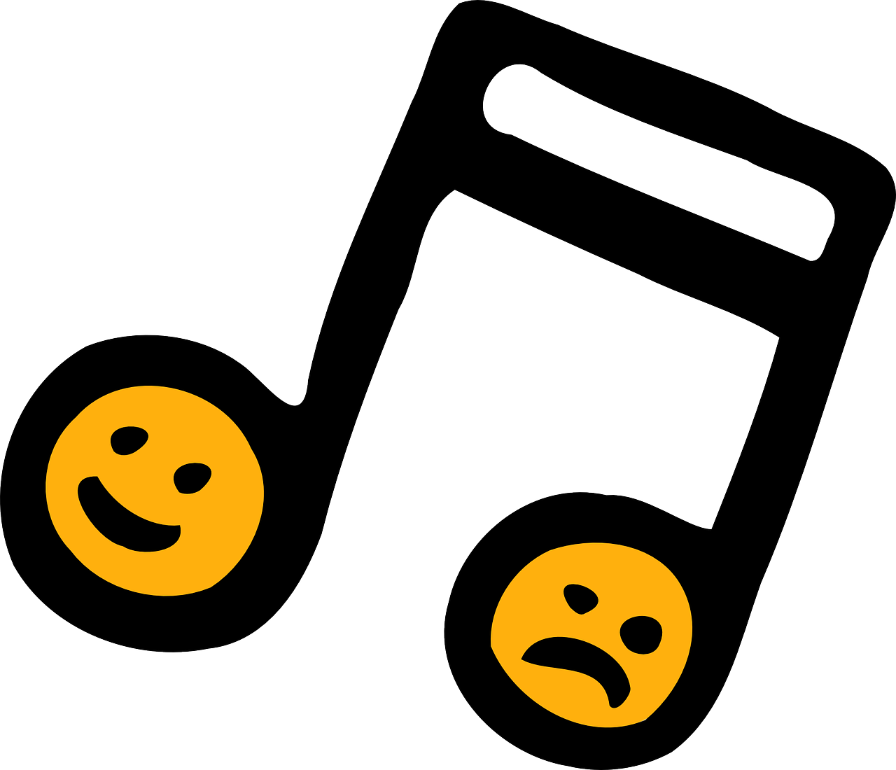 A Group Of Yellow Smiley Faces On A Black Background