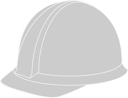 A White Hard Hat On A Black Background