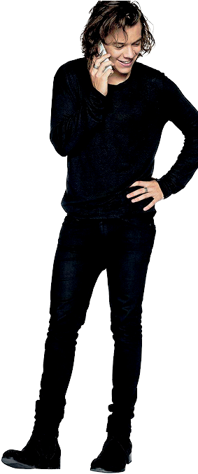 A Man In All Black Holding A Cigarette
