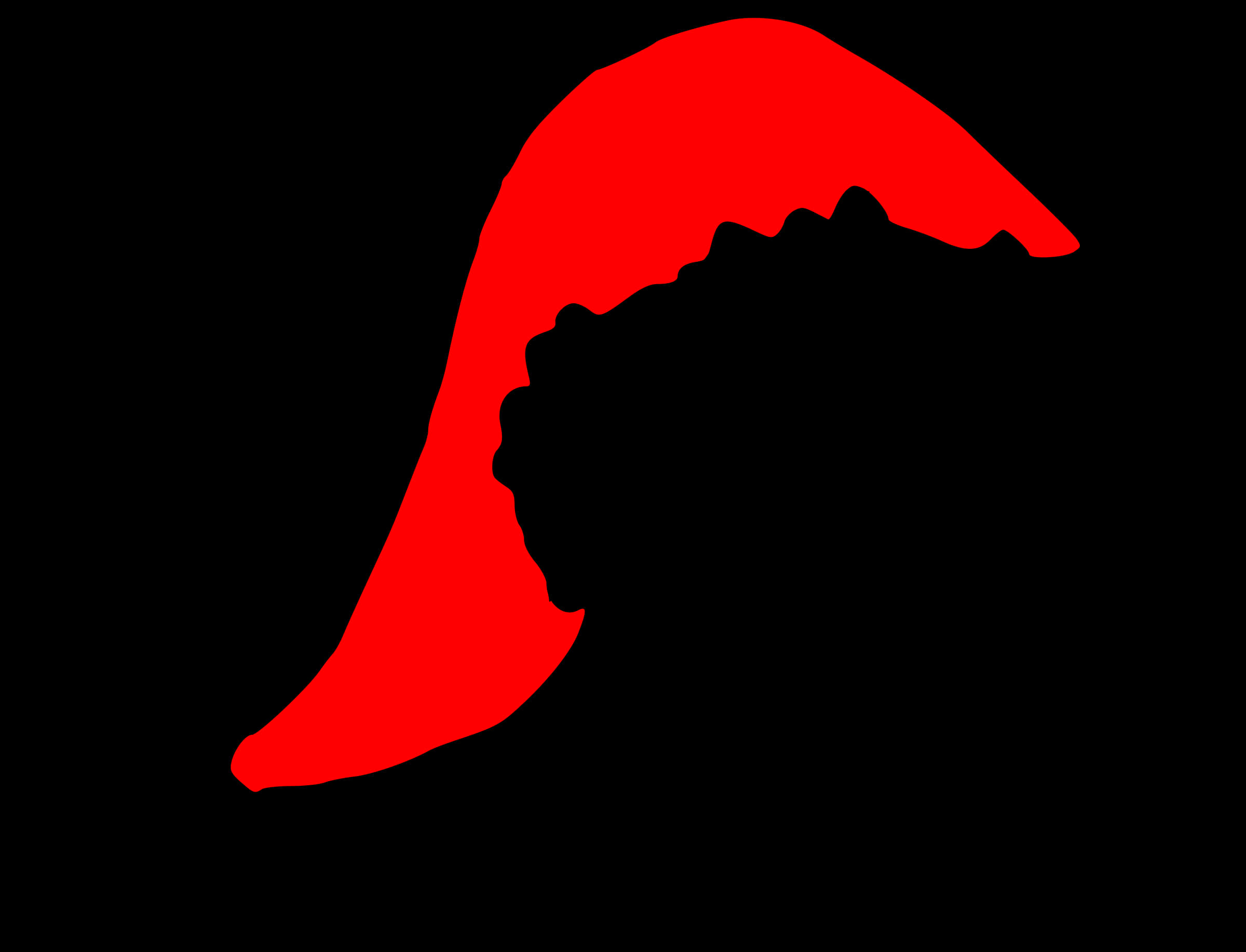 A Red Hat With Black Background