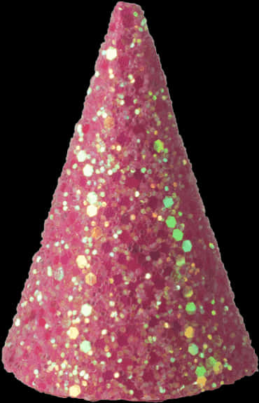 A Pink Cone Shaped Christmas Tree