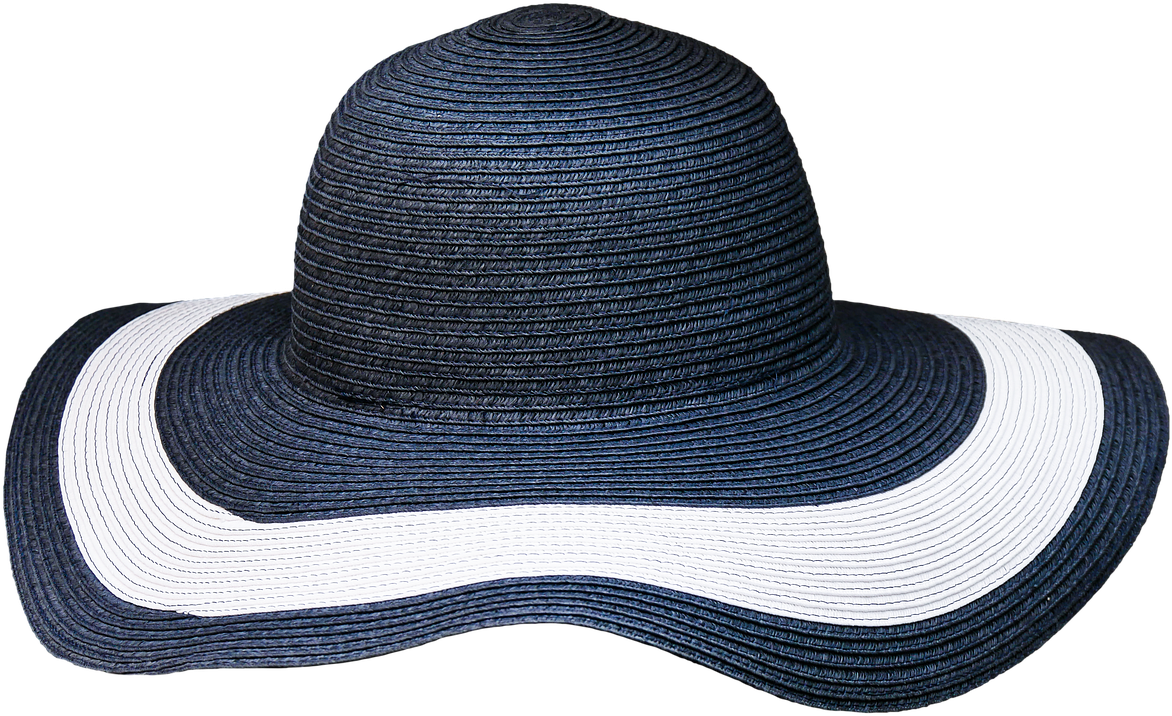 A Blue And White Hat