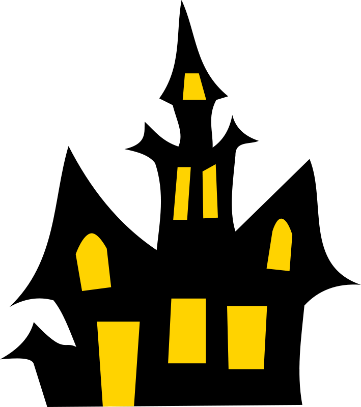 A Yellow Castle In The Dark