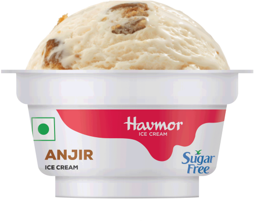 A White Container With A Scoop Of Ice Cream