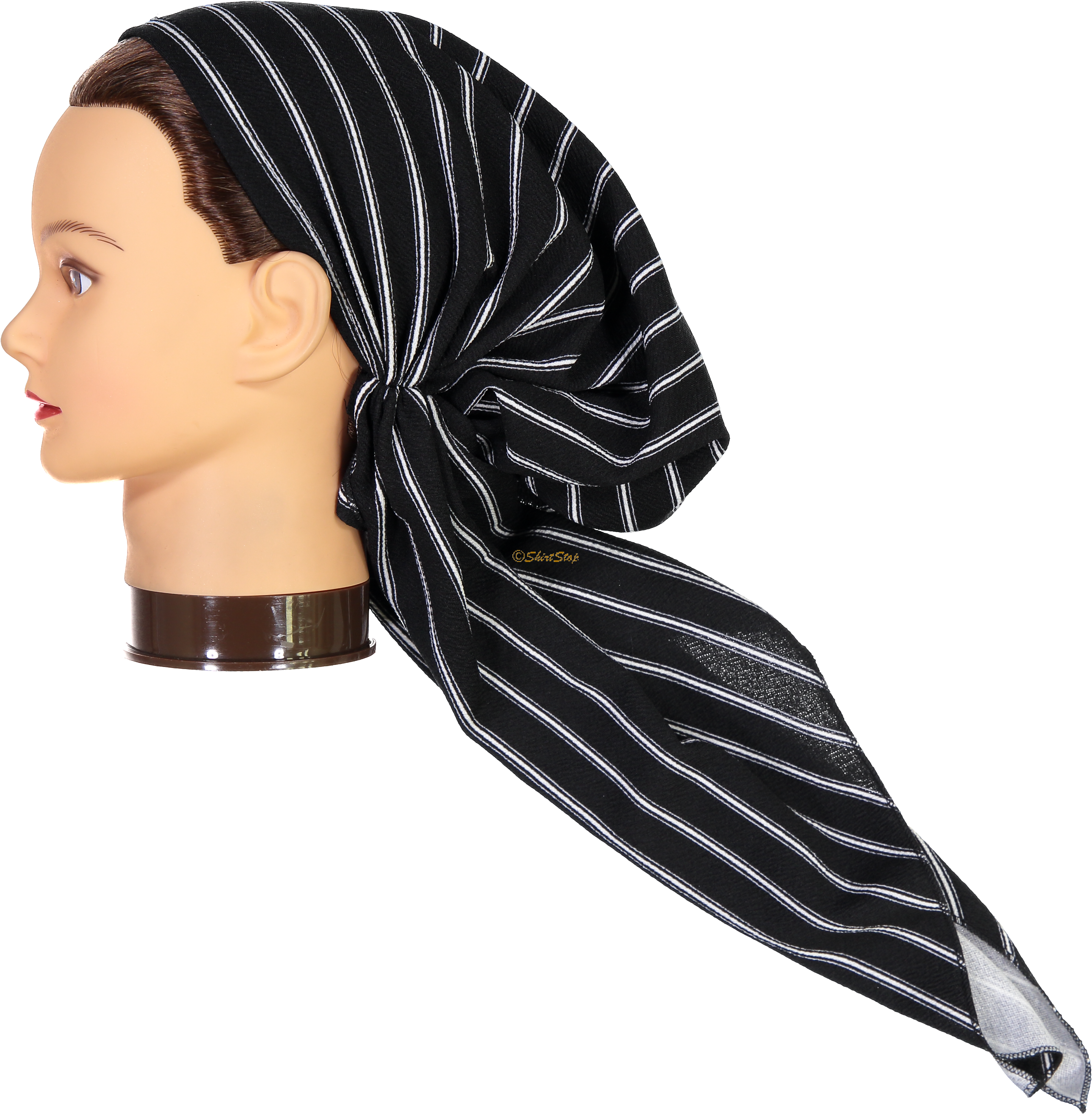 A Head With A Scarf On It