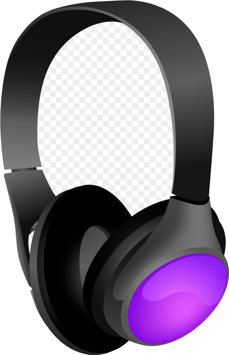 A Black And Purple Headphones