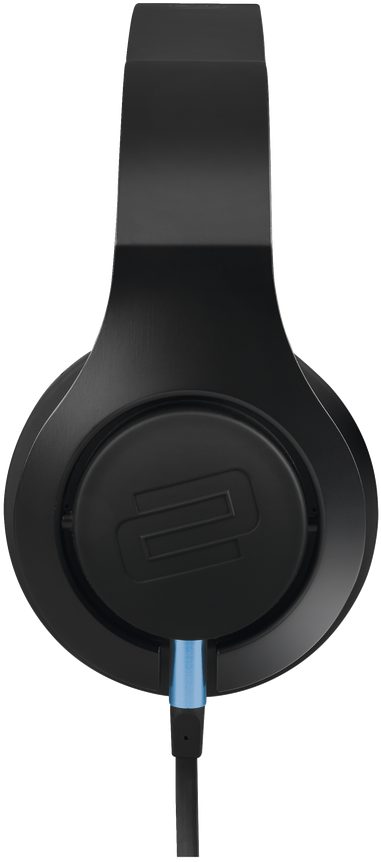 A Close Up Of A Black Headphone