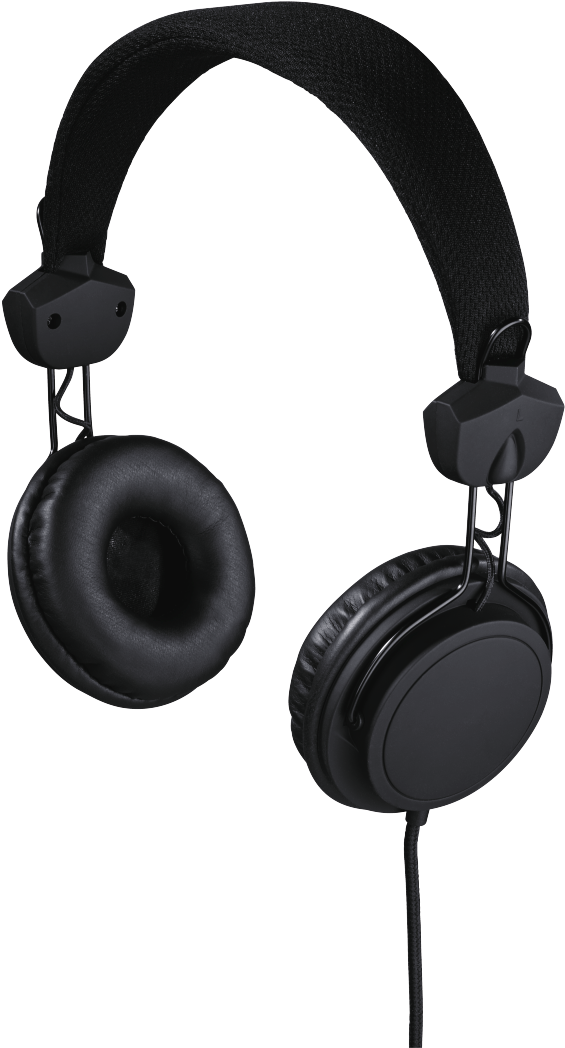 A Pair Of Black Headphones