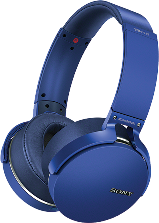 Blue Sony Headphone