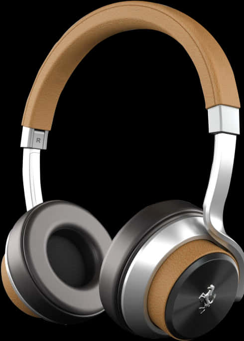 A Pair Of Headphones With A Black Background