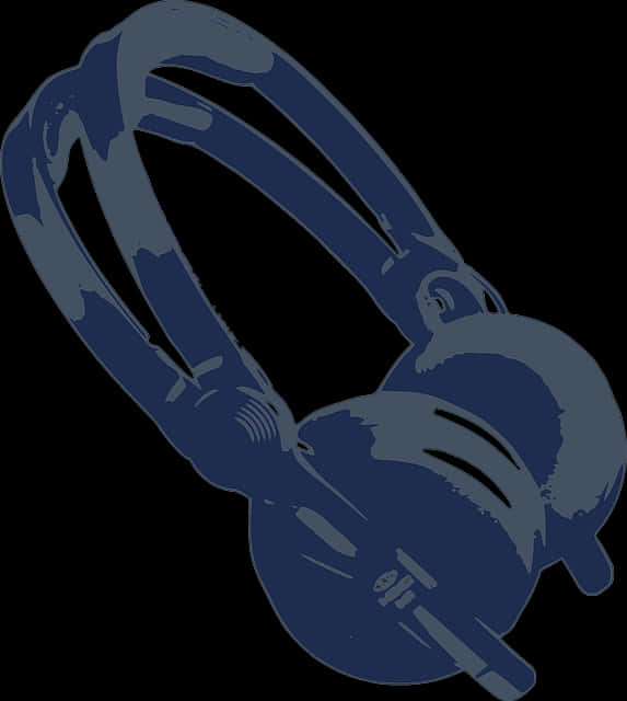 A Headphones With A Black Background