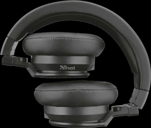 A Pair Of Black Headphones