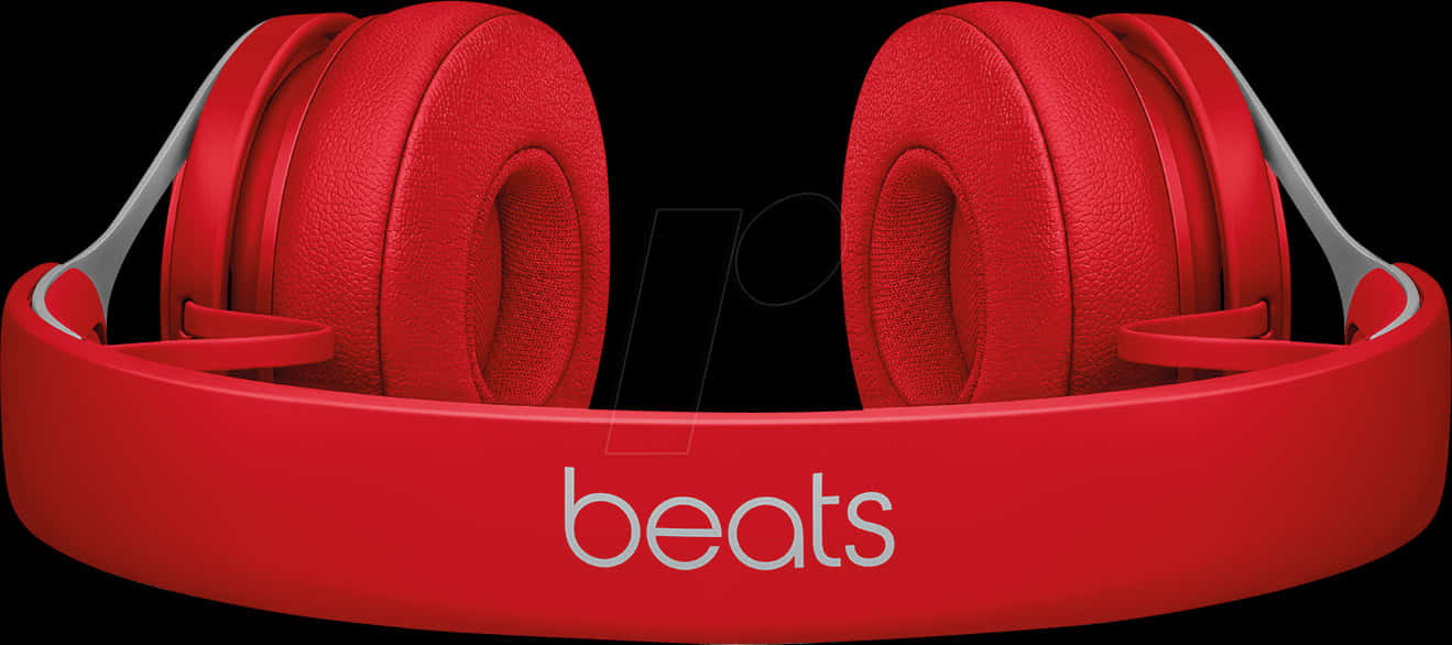 A Pair Of Red Headphones