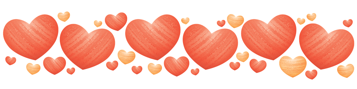 Heart Png 1360 X 340
