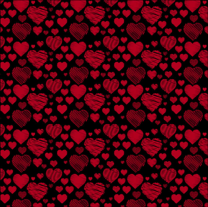 Heart Background Png Image Free Download Searchpng - Valentines Day Background Pattern, Transparent Png