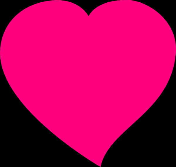 A Pink Heart With Black Background
