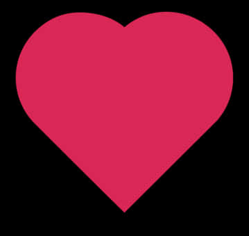 A Pink Heart On A Black Background