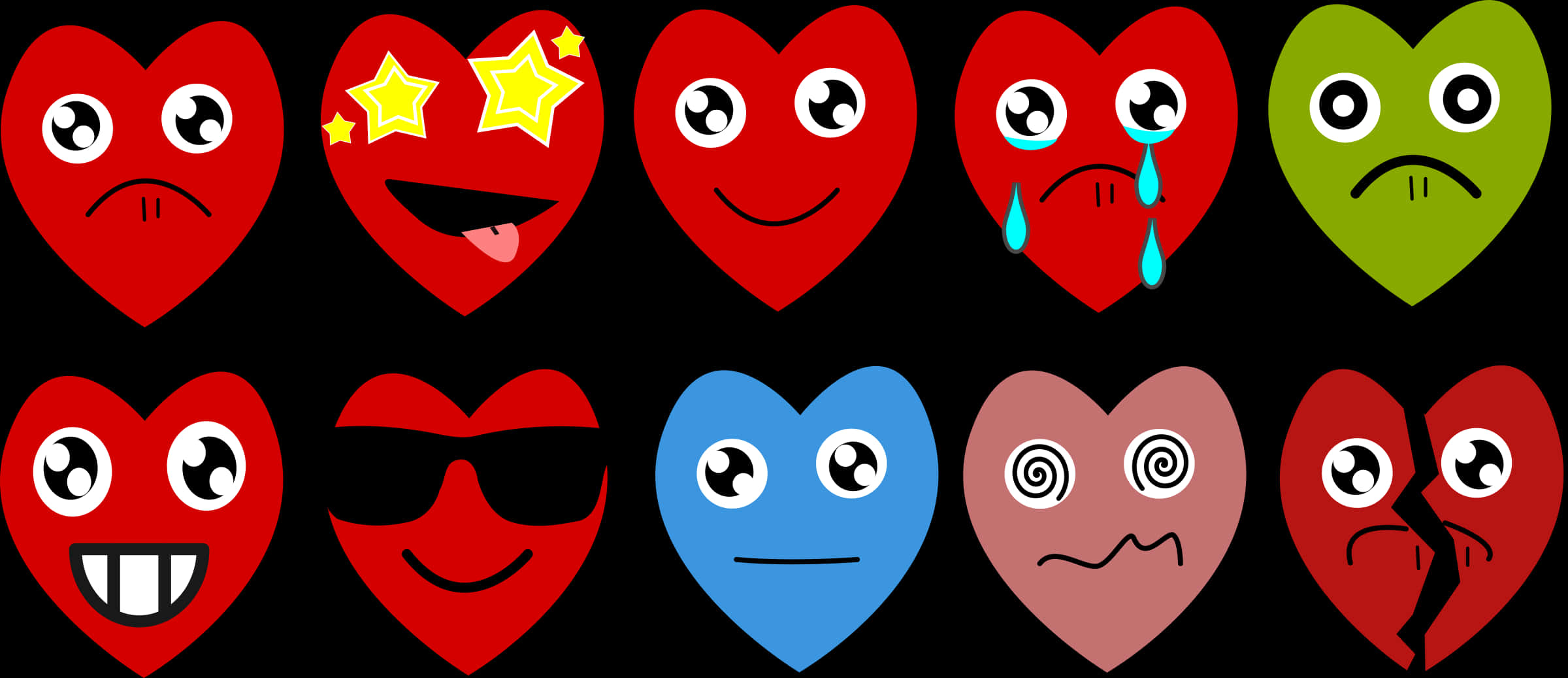 Heart Emojis With Faces