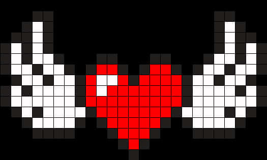 A Heart And Hands Made Of Squares