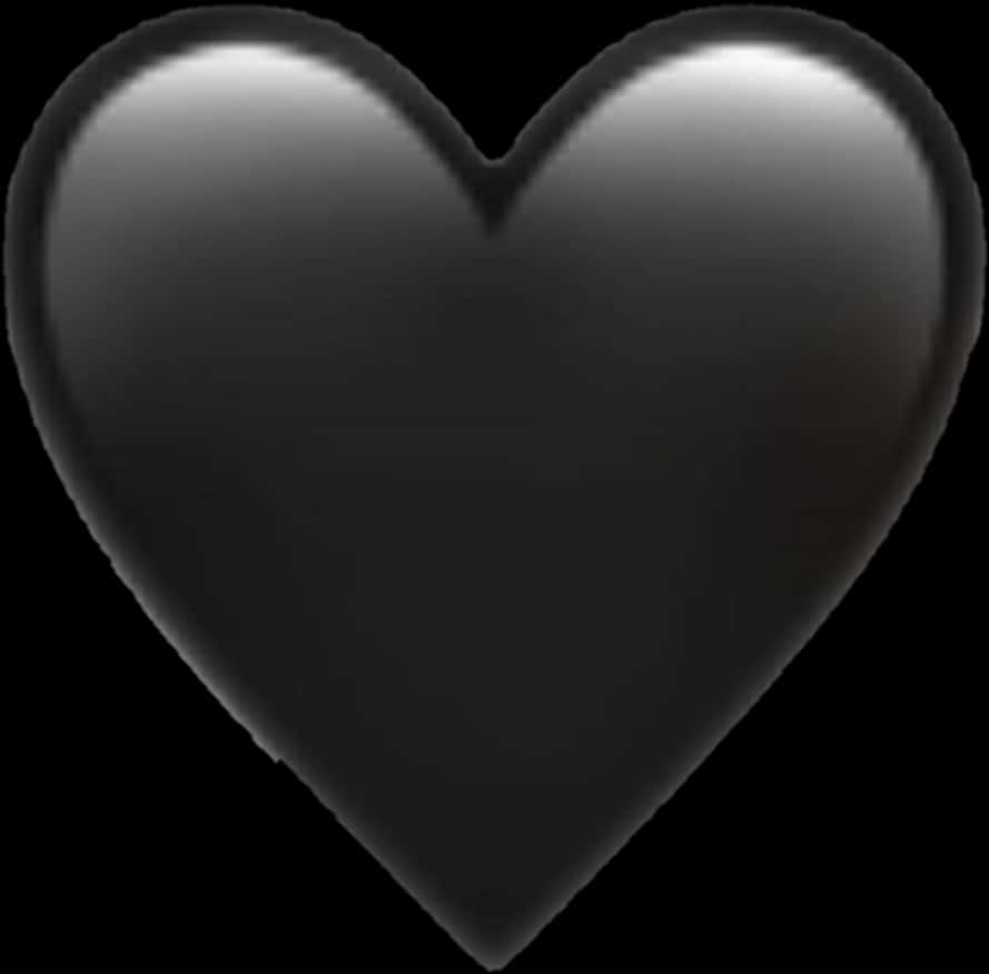 A Black Heart With A Black Background