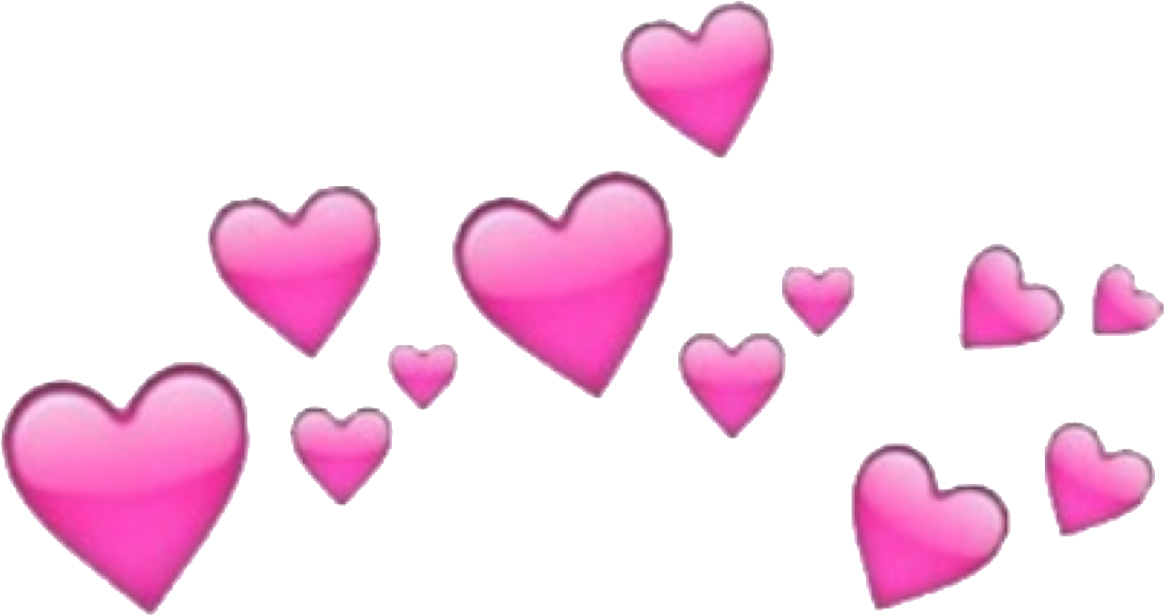 A Group Of Pink Hearts