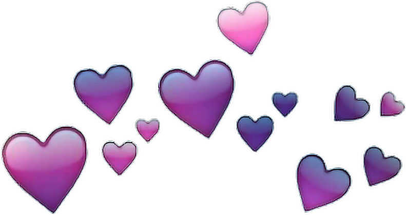 A Group Of Purple Hearts