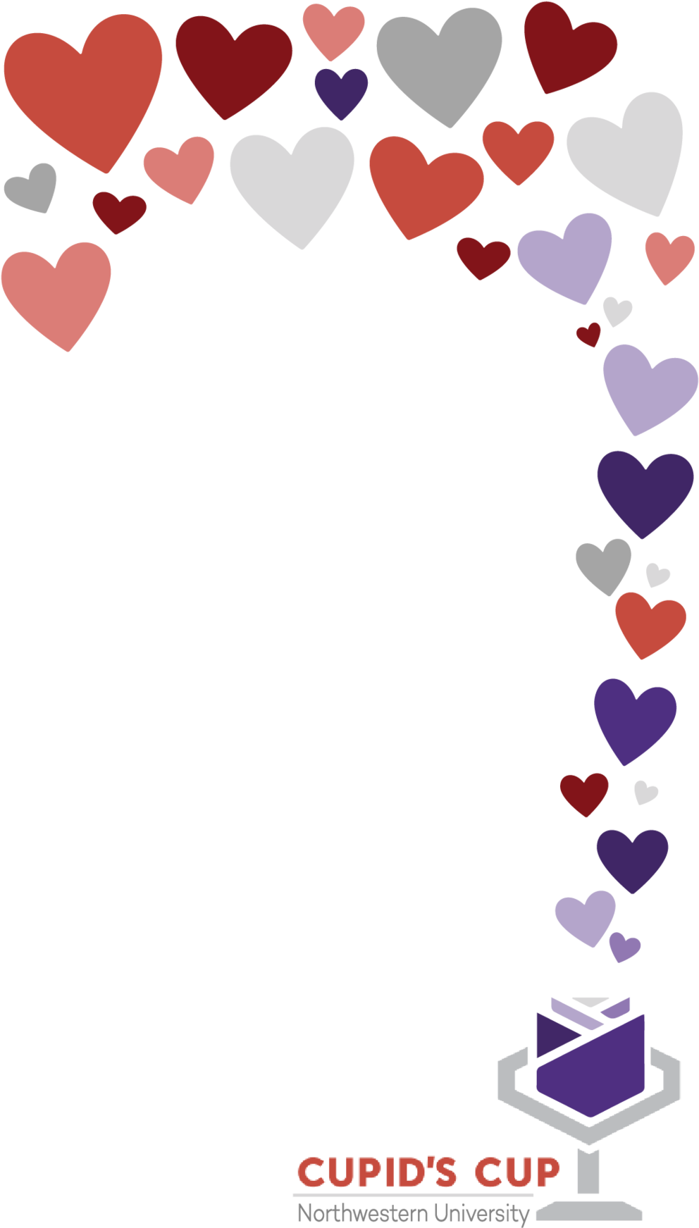A Black Background With Many Hearts