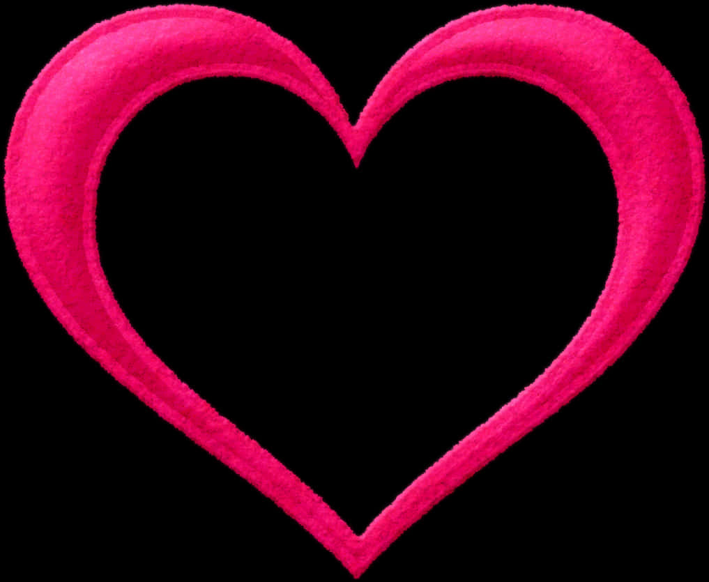 Textured Bright Pink Heart Hd