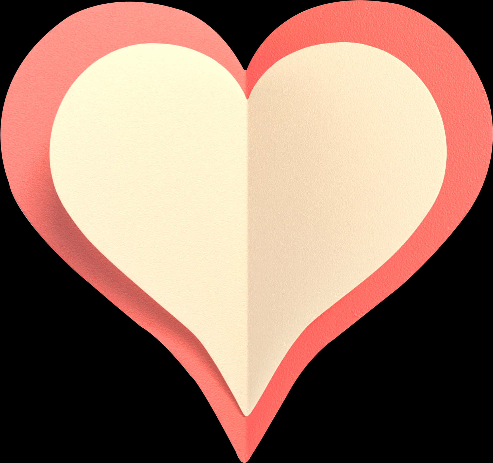 Two-layer Pink Heart Hd