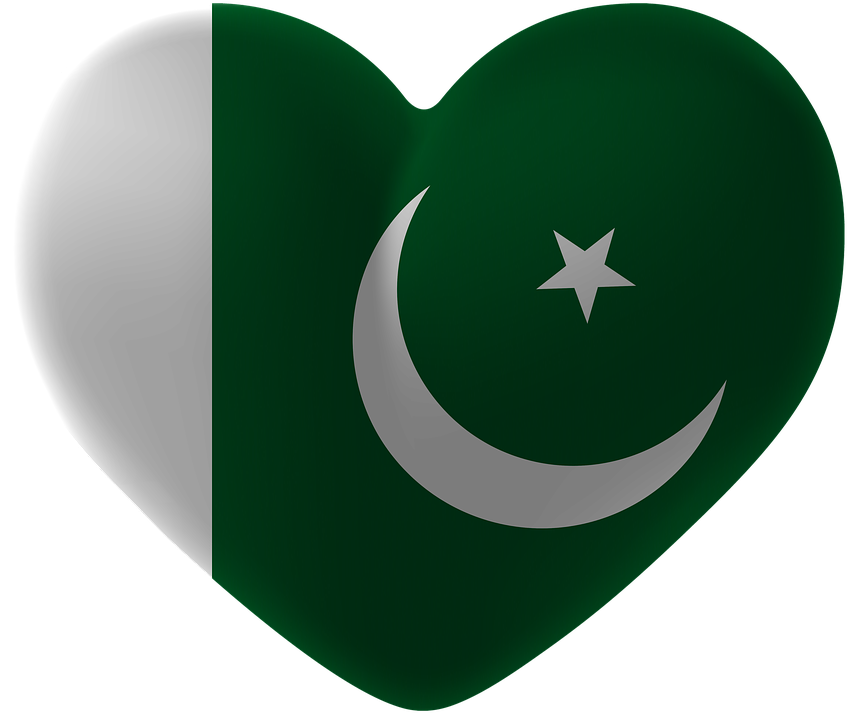 Heart, Iran, Pakistan, Tajikistan, Afghanistan, India - Pakistan Flag Heart Png, Transparent Png