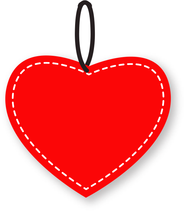 A Red Heart Shaped Tag