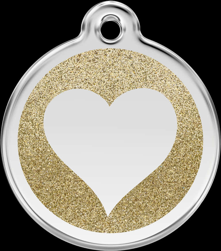 A Heart Shaped Gold And White Object