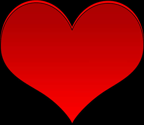 Red Heart With Transparent Background