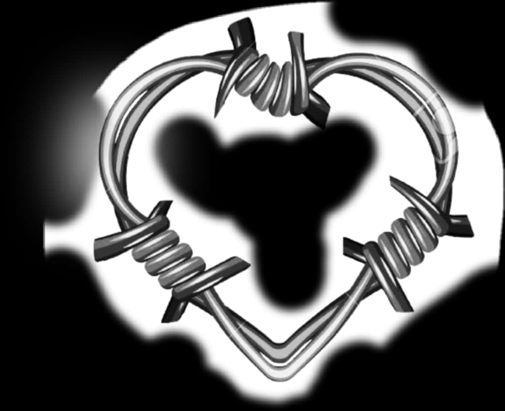 Barbed Wire In A Heart Shape
