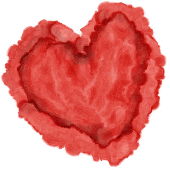 A Red Heart Shaped Object
