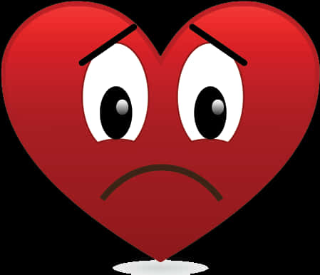 Heart With Sad Face
