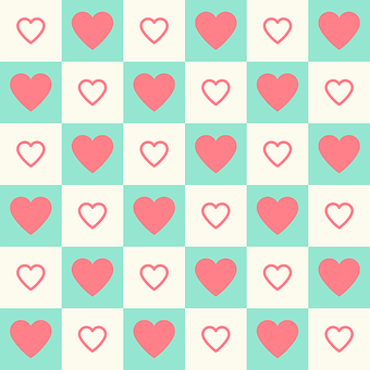 A Pattern Of Pink Hearts