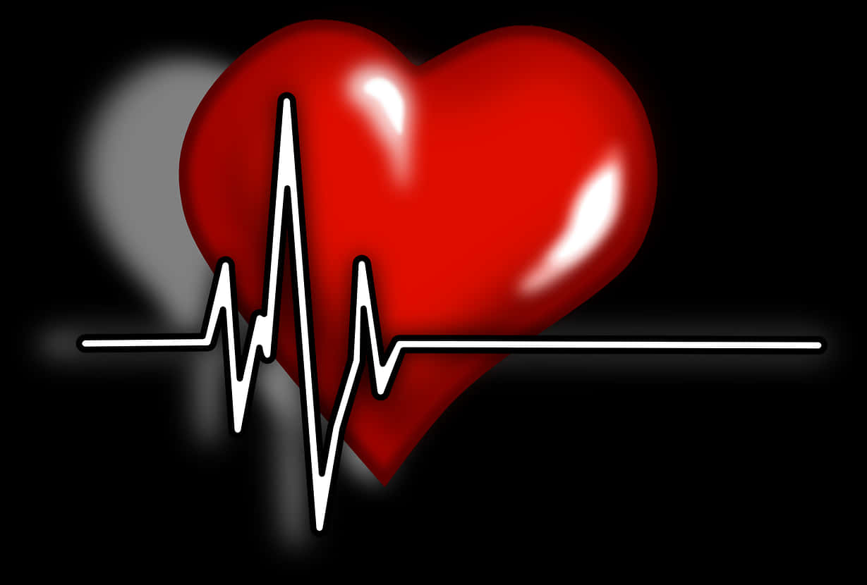 A Heart With A Heartbeat Line