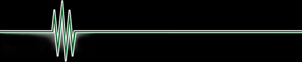 A Green And White Line