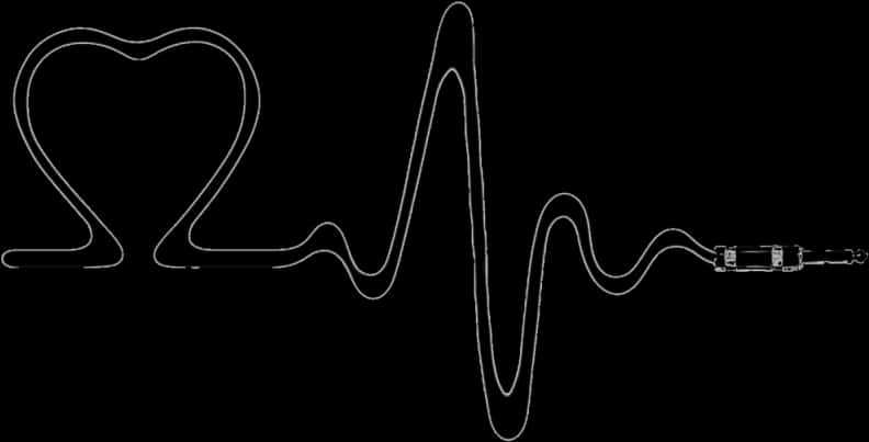 A Black And White Sound Wave