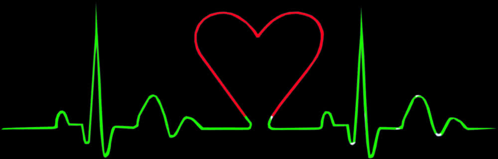 A Heart And Pulse Line