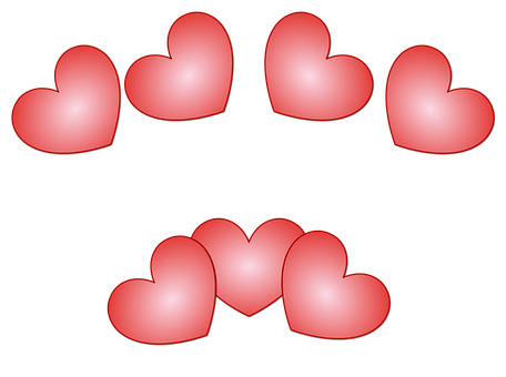 Hearts Png 456 X 340