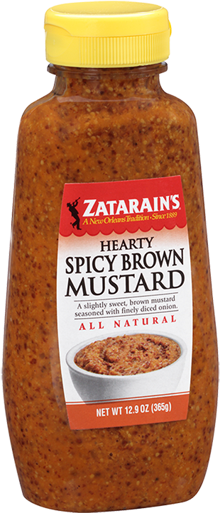 Hearty Spicy Brown Mustard - Zatarain's Spicy Brown Mustard, Hd Png Download